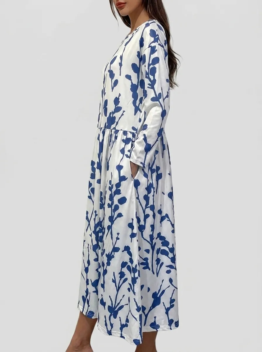 Poppy | Coastal Floral Midi Dress