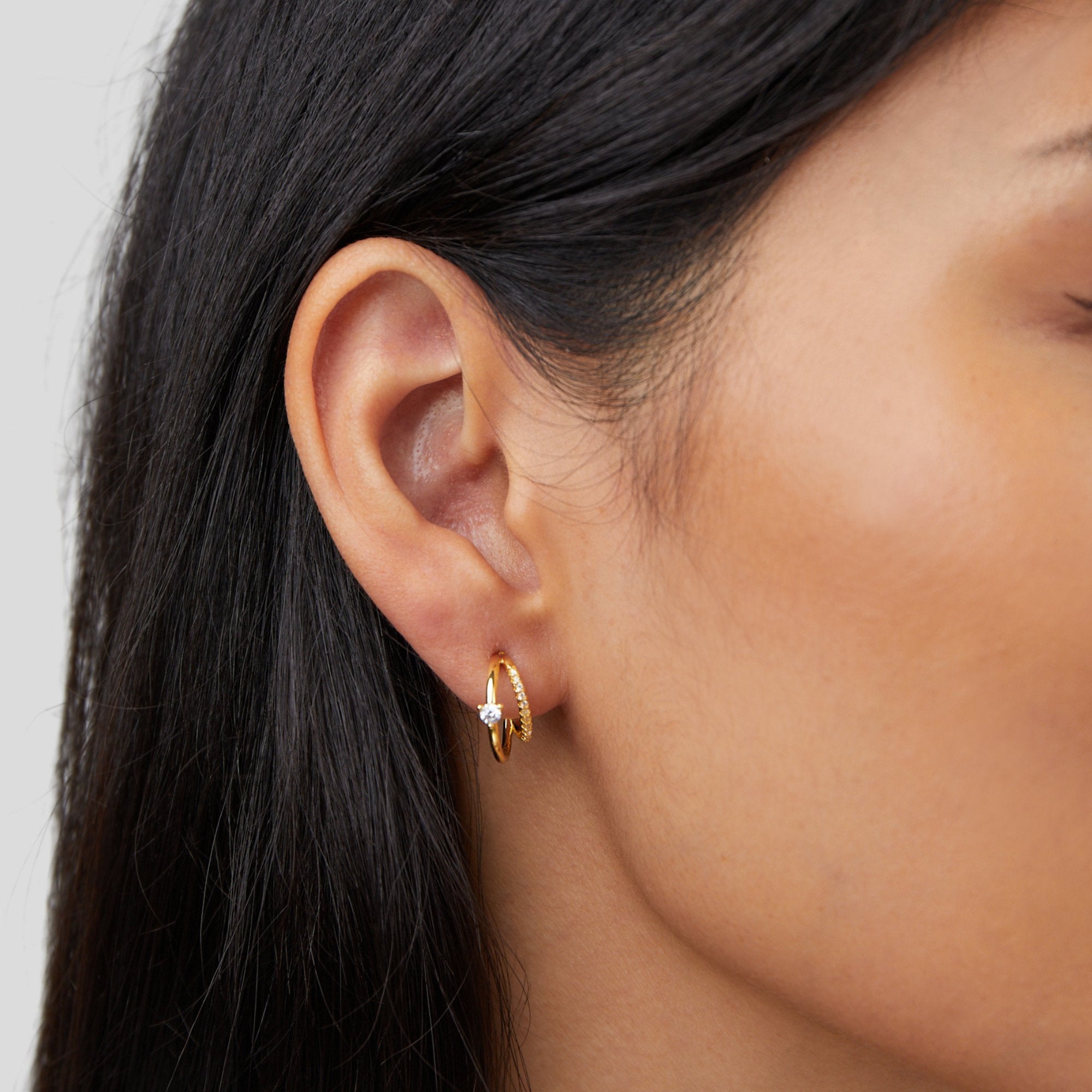 Artie Gold Crystal Earrings