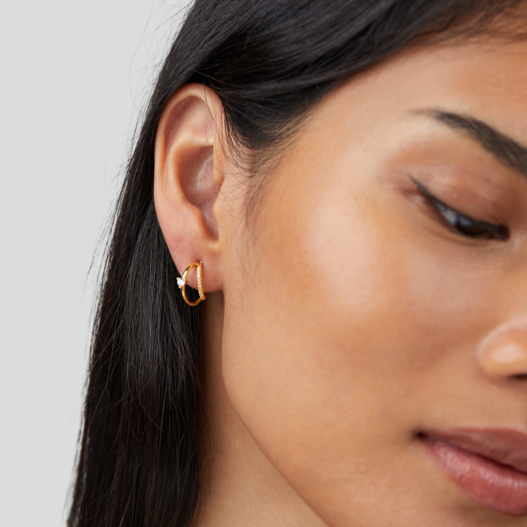 Artie Gold Crystal Earrings