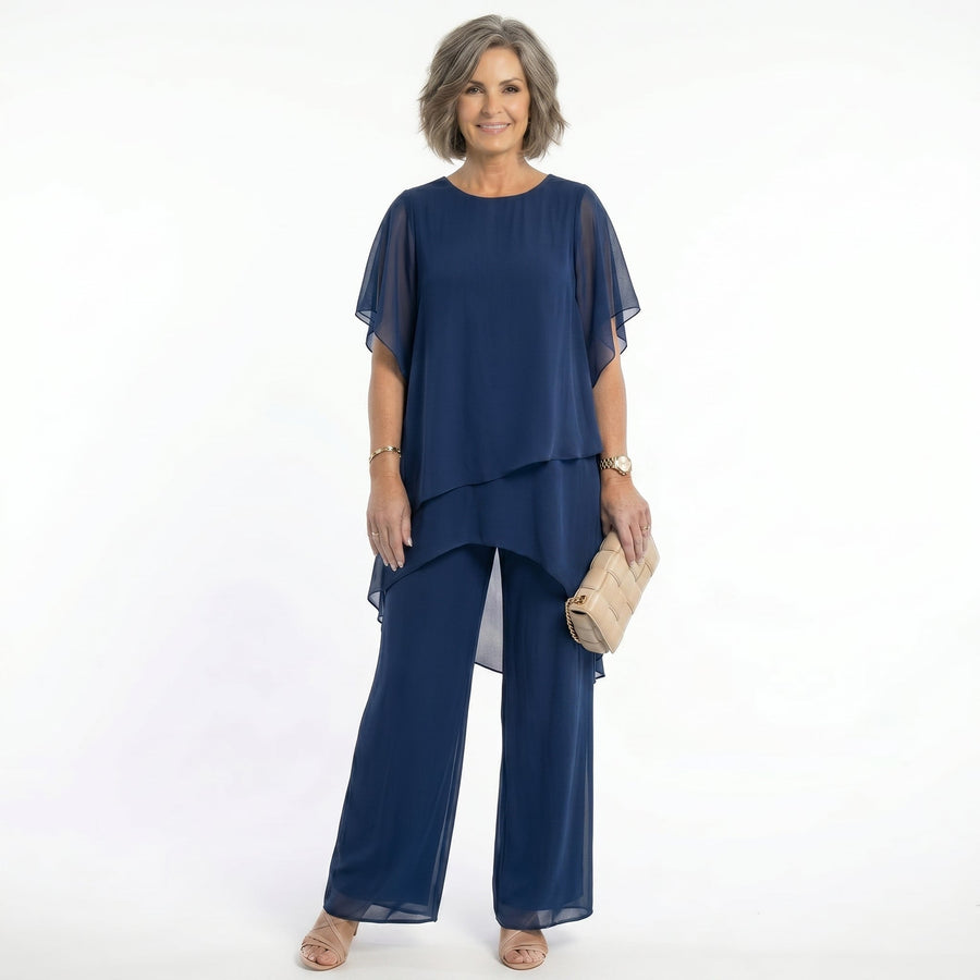Sharyn™ | Tiered Tunic & Trouser Set