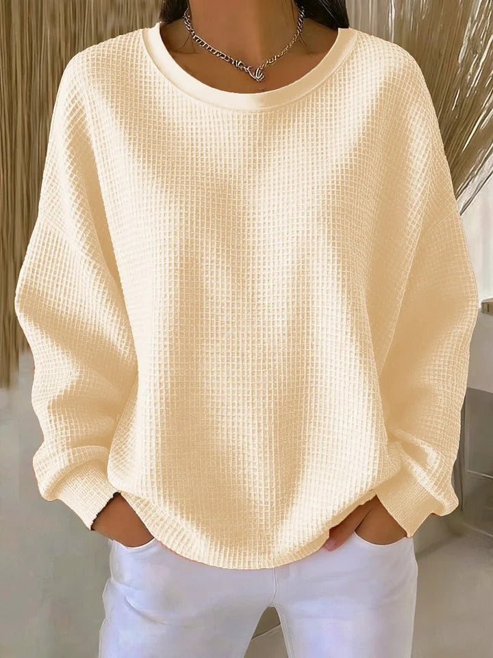 Scarlet Cosy Waffle Knit Jumper