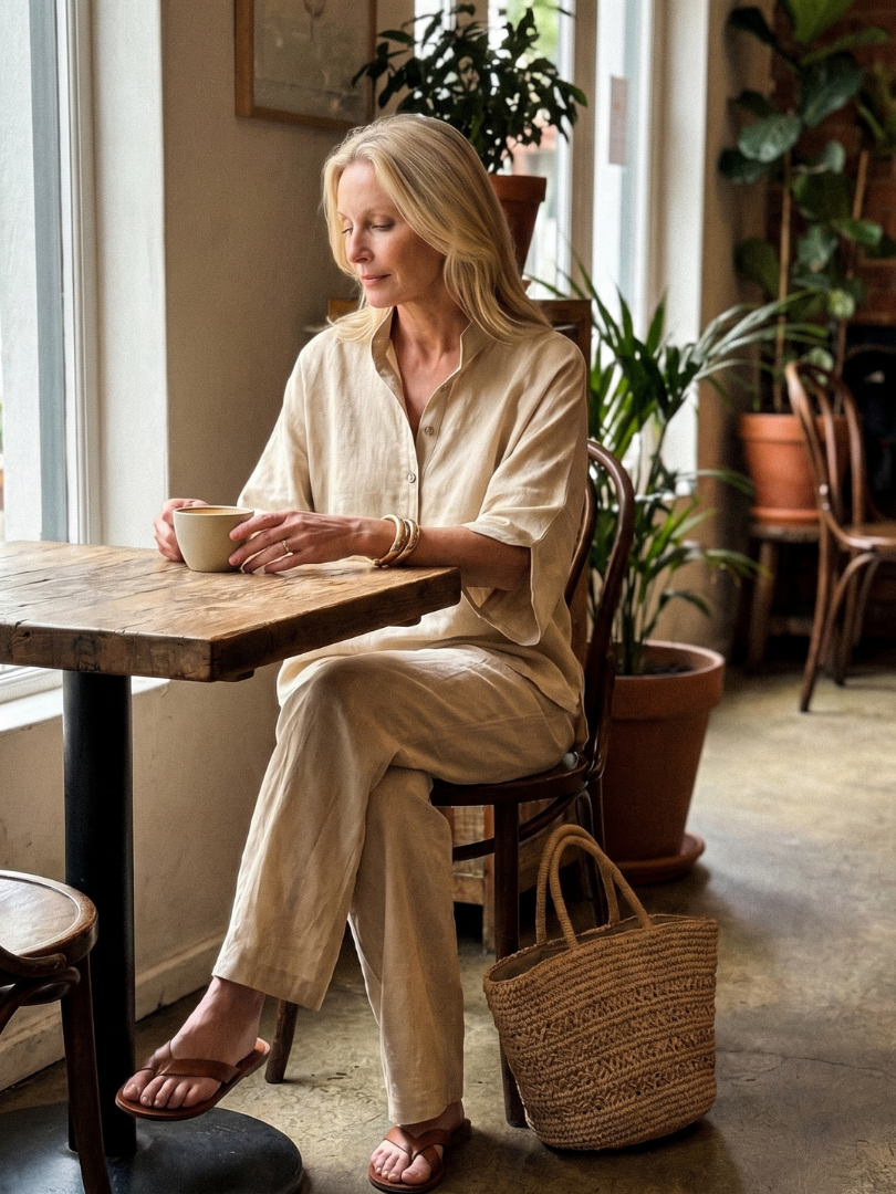 Women's Relaxed Linen Set